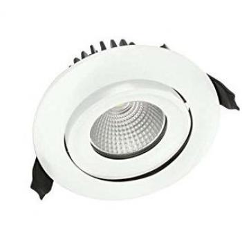 Netlighting Luxfire Fire Rated Tiltable Downlight 92mm Cutout IP65 650LM 9W 3000