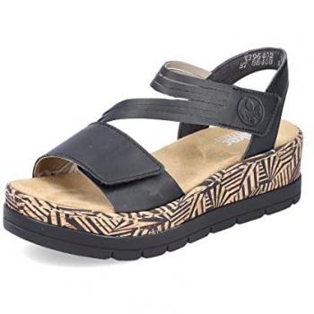 Rieker Keilsandalette – Sommerschuh in Schwarz