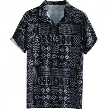 T-Shirt Masculina Estampado Negro P30