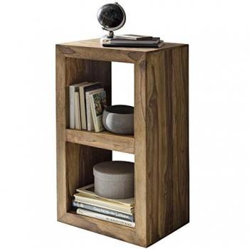 Standregal Massivholz Sheesham 88cm hoch 2 Böden