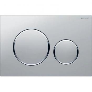 Placa de descarga Geberit Sigma 20 doble acción cromo mate/brillante