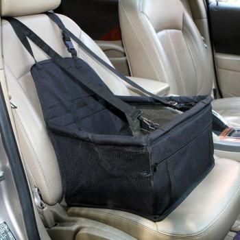 Dog and Cat Travel Booster Seat with Safety Belt