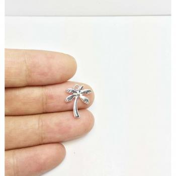 Encantos de aleación de zinc en forma de nuez de coco, 15x12mm, 20 piezas, para hacer joyería DIY