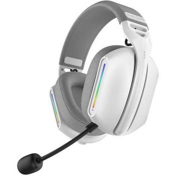 Auricular G11 Coolsound – RGB, Bluetooth, Color Blanco