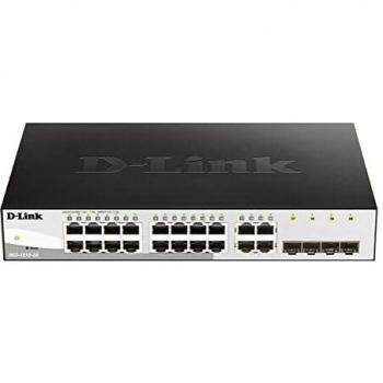 Commutateur géré D-Link DGS-1210-20/E Smart+ 16 ports Ethernet Gigabit + 4 ports combinés 100/10