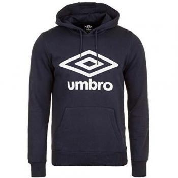 Umbro Männer Kapuzenpullover mit Logo Dunkelblau/Weiß – XXL