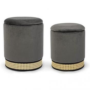 Set Pouf MILENA Grigio