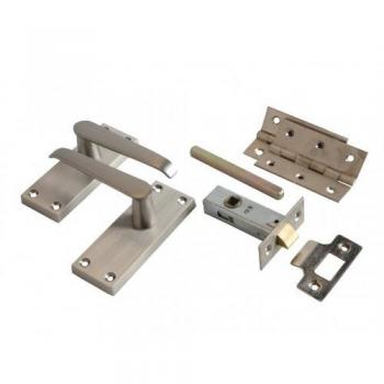 Chrome‑Glossed Forge Victorian Straight Door Bundle