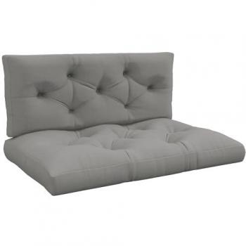 2 Seater Water Repellent Pallet Cushion Set with Back Support