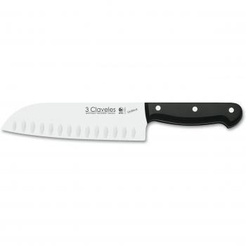 Cuchillo Santoku Negro 18 cm