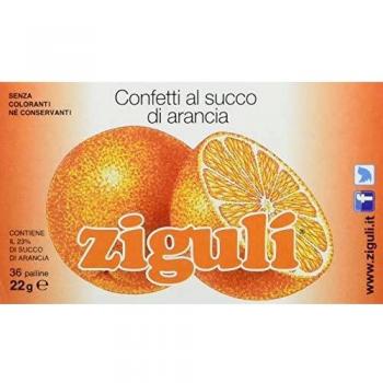 Ziguli Confetti al Gusto di Arancia 36 palline