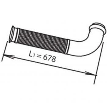 Tuyau d’échappement 66220 DINEX – diamètre 250 mm, poids 130 kg, pour RENAULT TRUCKS