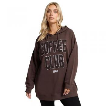 Hoodie Yours Curve Marron Club de Café