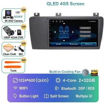 Lecteur Gps Hikig 4G CarPlay autoradio Android 13 pour Volvo (2004‑2009)