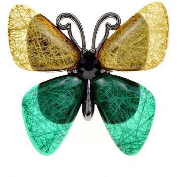 CINDY XIANG Colorful Butterfly Brooch