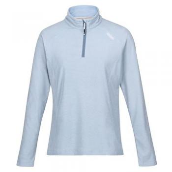 Veste Polaire Femme Regatta Montes Légère à Zip Demi, Couleur Bleu, Taille 14
