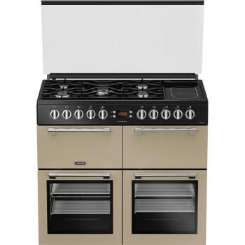 Leisure Chefmaster CC100F521C 100cm Dual Fuel Range Cooker, Cream (Discontinued)