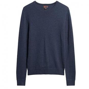 Deep Sea Blue Round Neck Knitted Pullover – Superdry Mens (Size M)