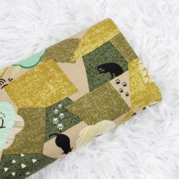 Tela de Patchwork para Manualidades Gato 110x45cm