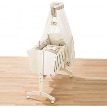 Alvi „Pia“ Pendelwiege – glänzend weiß, Maße: 40 × 90 cm