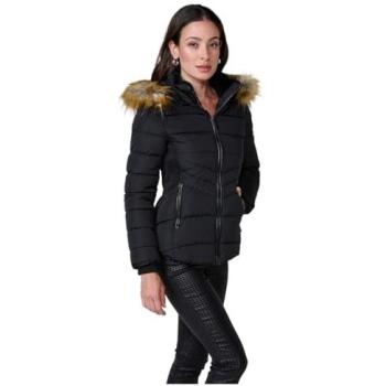 Chaqueta de invierno mujer Koroshi con detalles desmontables