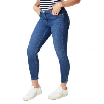 Blue Cotton Petite Stretch Skinny Jeans – Dorothy Perkins Size 12