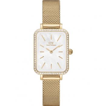 Daniel Wellington DW Orologio Quadro Lumine Bezel Evergold MOP 20x26mm Gold