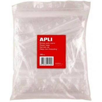 BOLSAS AUTOCIERRE 80 X 120 MM 100 UDS TRANSPARENTES