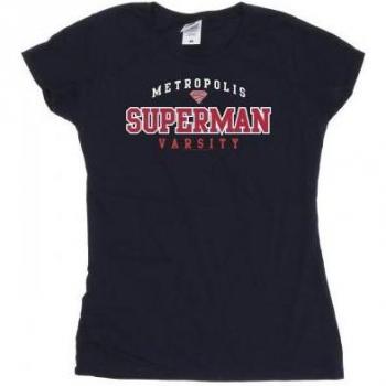 Maglietta Varsity Donna Superman Metropolis