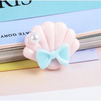 20Pcs Cute Flatback Resin Pearl Shell Cabochon for Scrapbooking