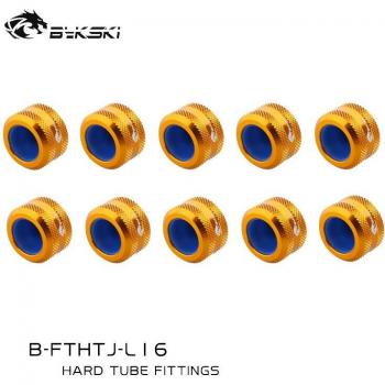 Bykski Adaptador de Tubería Duro – Dorado, OD 16mm