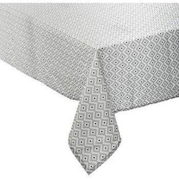Nappe Imprimée Ethnique 140 x 240 cm Gris