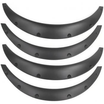 Protection routière flexible 4 pièces noir mat
