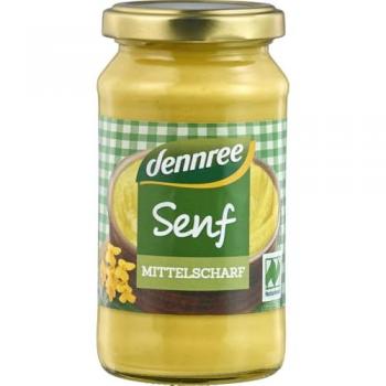 Senf mittelscharf, 200 ml Glas