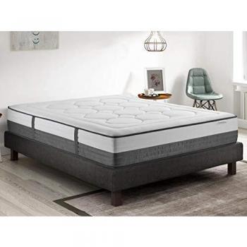 Matelas mémoire 140x190 et sommier avec particules de graphène, 30 cm d’épaisseur