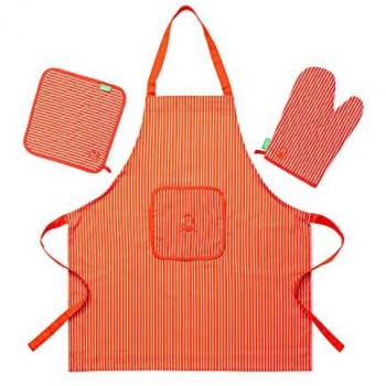 Delantal Benetton 3 Unidades con Accesorios Rojo