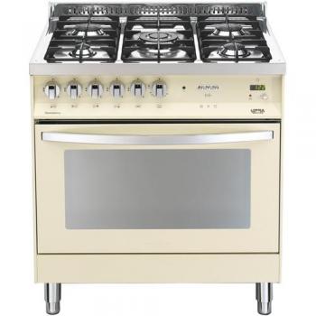 Lofra PBIG86GVT/C Cucina a Gas 5 Fornelli con Forno Elettrico 80 cm Beige