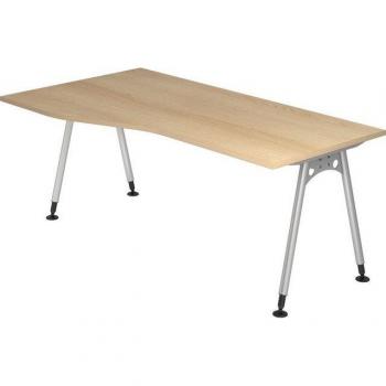 A-Fuß Schreibtisch 180x100/80cm Eiche