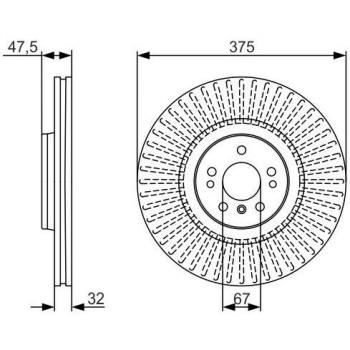 Disco de Freno Bosch 0‑986‑479‑A26, Calidad Garantizada
