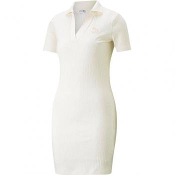 Colore Bianco Ribbed V‑Collare XS Donna Puma