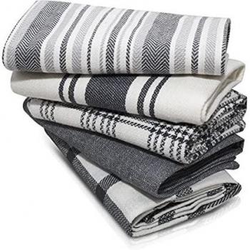 BRAVO E BRAVA Kitchen Tea Towels Set of 5