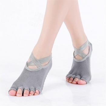 Calcetines de Danza Antideslizantes para Mujeres con Tela Elástica