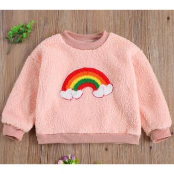 0-3Y Rainbow Print Sweatshirt for Baby Girls
