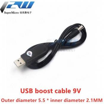 5.5 x 2.1mm USB DC Boost Power Cable 5V to 5/9/12V for Router and Cat Light