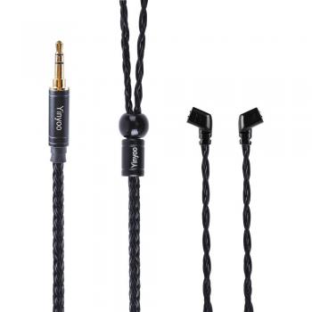 Câble Yinyoo 16 Noyaux Argent 2.5/3.5/4.4mm pour Casques KZ ASX ZAX ZSX BLON