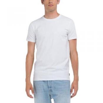 Einfarbiges Jersey-t-shirt Weiß L