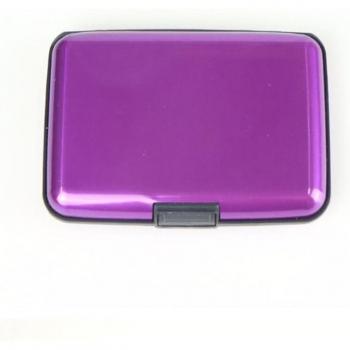 Porte-cartes bancaire en aluminium, étui rigide avec protection RFID