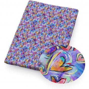 Geometric Pattern Cotton-Polyester Fabric 50x145cm for Table Runners and Cushions (Disconnect) c7811