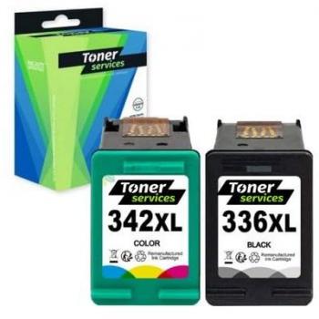 Pack Dual Cartouches HP 336/342 (C9361EE / C9362EE) – Noir et Couleurs