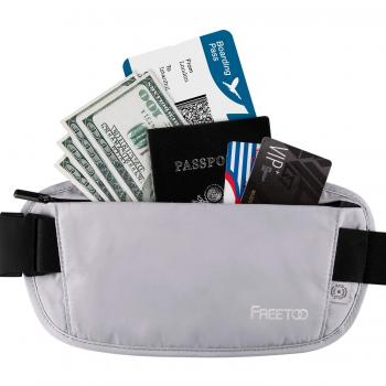 Geldgürtel „SlimShield“ – Flache Bauchtasche mit RFID‑Blockung (FREETOO)